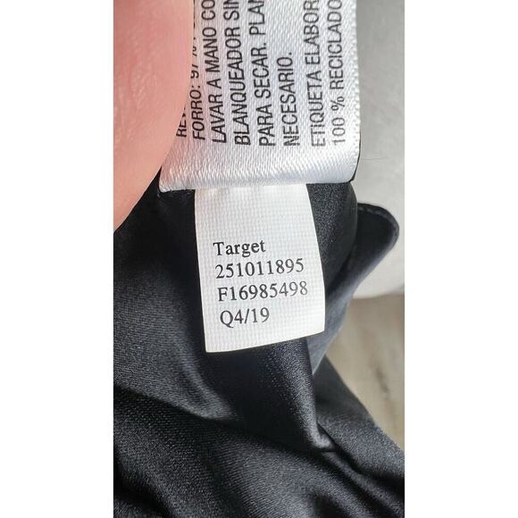 Cushnie X Target Dress womens Size 8 Wrap satin leopard print Black slip Party - Picture 12 of 13